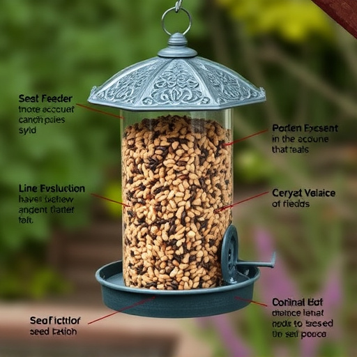 Seed feeder with rodent exclusion features