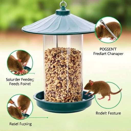 Seed feeder with rodent exclusion features