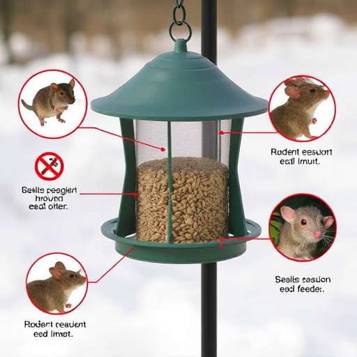 Seed feeder with rodent exclusion features