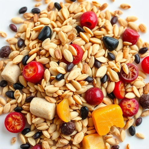 Seed mix with dried fruits