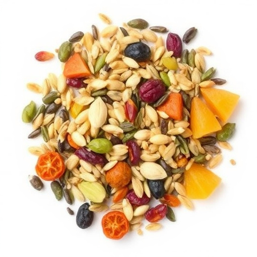 Seed mix with dried fruits