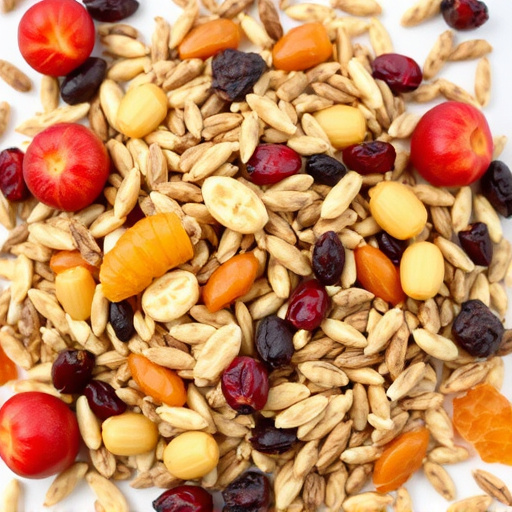 Seed mix with dried fruits
