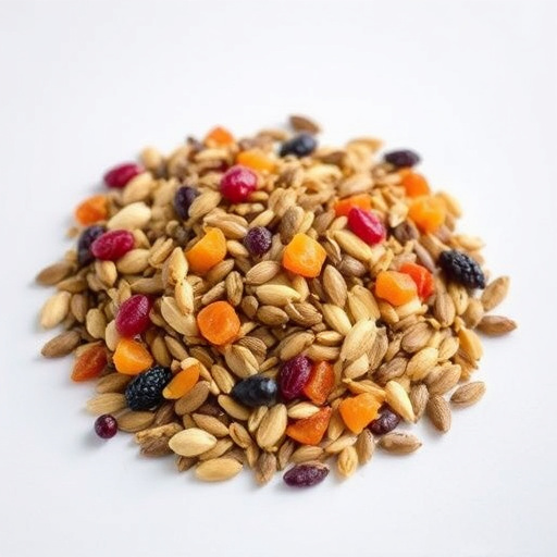Seed mix with dried fruits