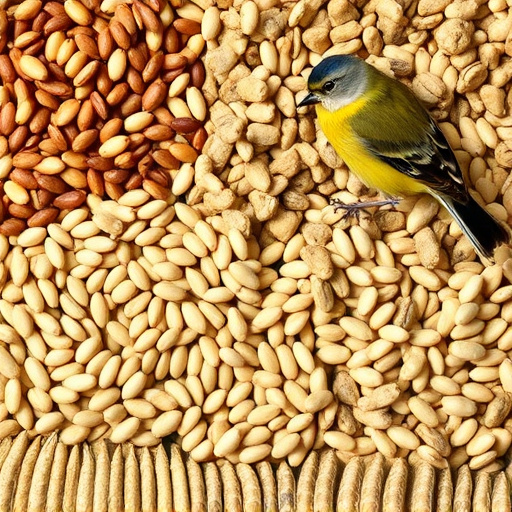 Selection of fine seeds for songbirds
