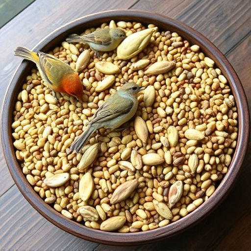 Selection of fine seeds for songbirds
