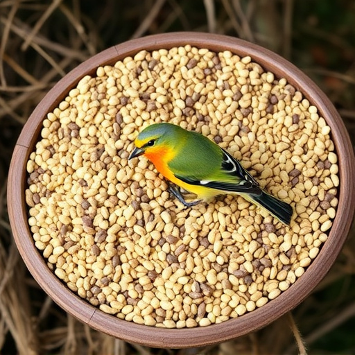 Selection of fine seeds for songbirds