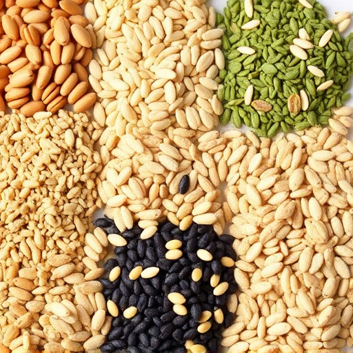 Selection of seed mixes for UK birds