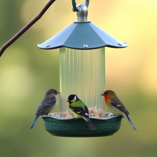 Selective feeding station for small birds