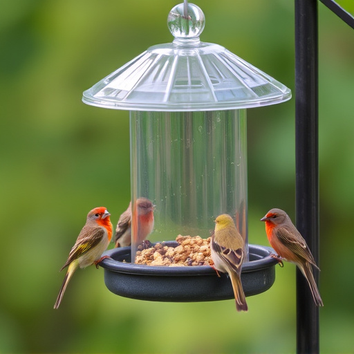 Selective feeding station for small birds