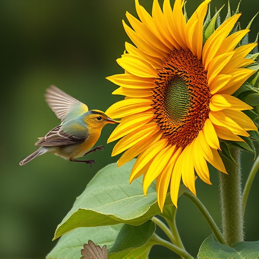 Small birds feeding on sunflower hearts