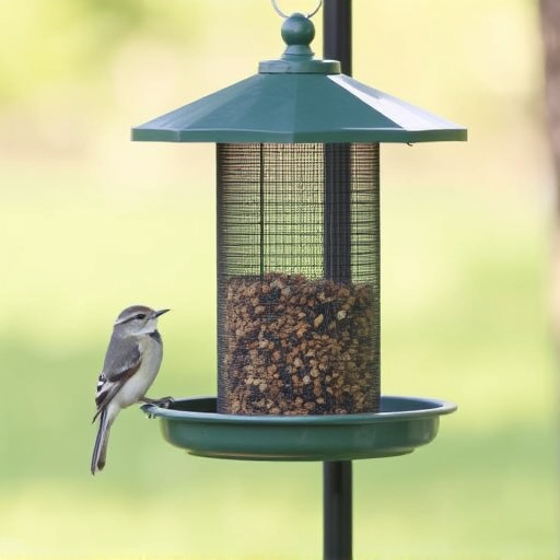 Squirrel-proof platform feeder with roof cover