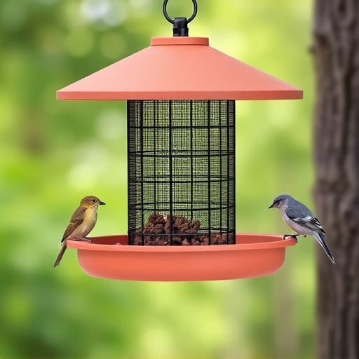 Squirrel-proof platform feeder with roof cover