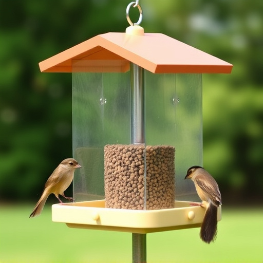 Squirrel-proof platform feeder with roof cover