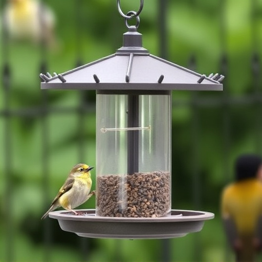 Squirrel-proof platform feeder with roof cover