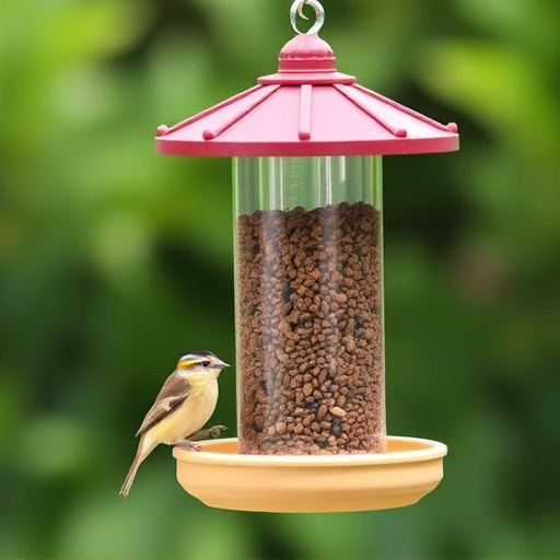 Sturdy bird feeder with anti-squirrel design