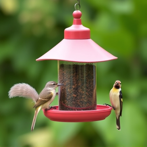 Sturdy bird feeder with anti-squirrel design