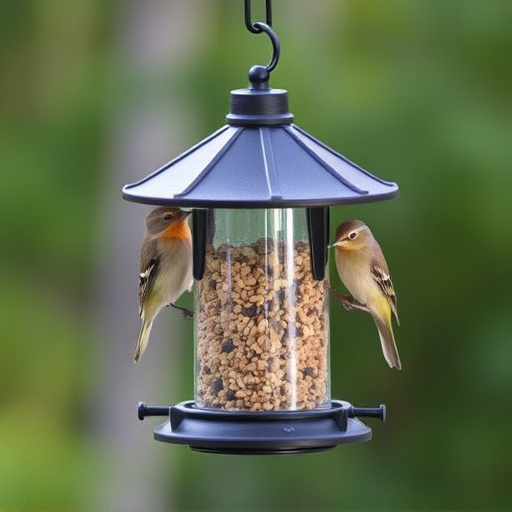 Sturdy bird feeder with anti-squirrel design