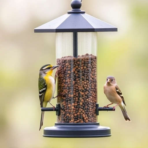 Sturdy bird feeder with anti-squirrel design