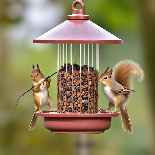 Sturdy bird feeder with anti-squirrel design