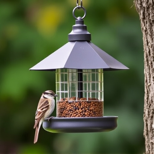Sturdy bird feeder with anti-squirrel design