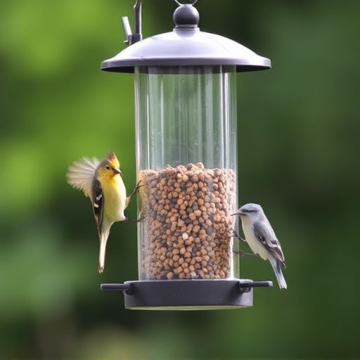 Sturdy bird feeder with anti-squirrel design