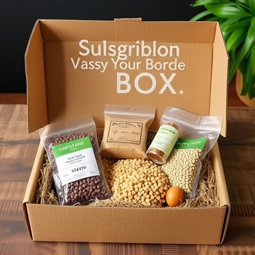 Subscription box with seeds and pellets