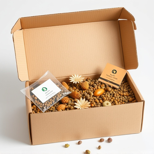 Subscription box with seeds and pellets