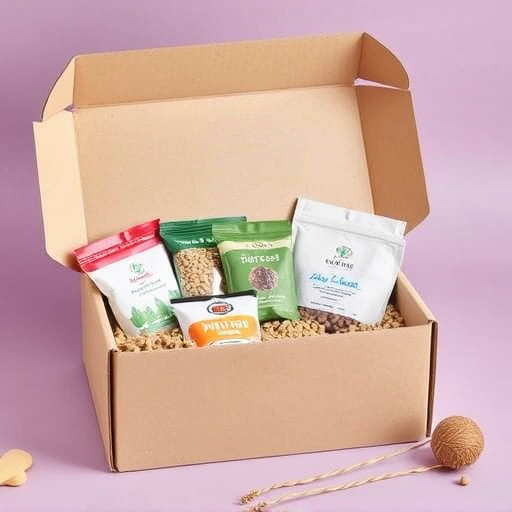 Subscription box with seeds and pellets