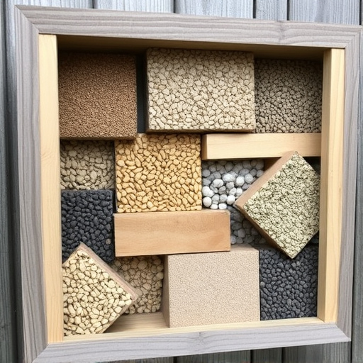 Suet blocks and seed mix displayed