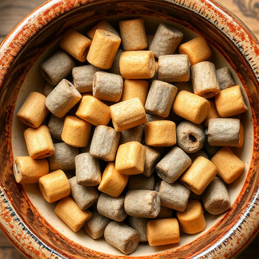 Suet pellets in a ceramic bowl
