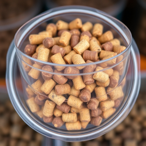 Suet pellets in clear storage container