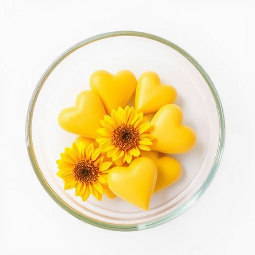 Sunflower hearts in a clear dish