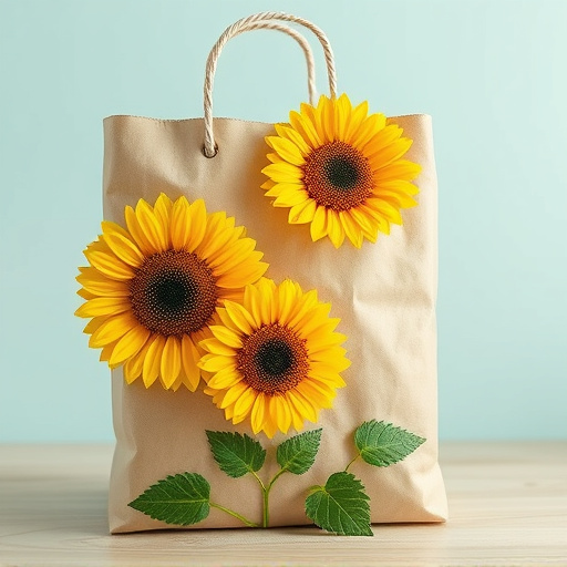 Sunflower hearts in eco-friendly paper bag