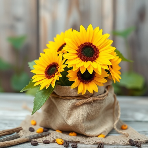 sunflower hearts in paper sack