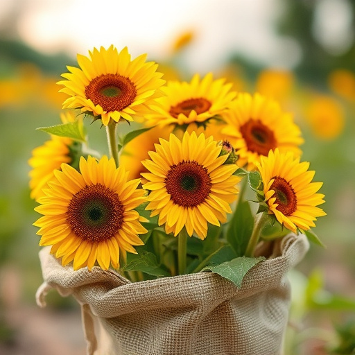 sunflower hearts in paper sack