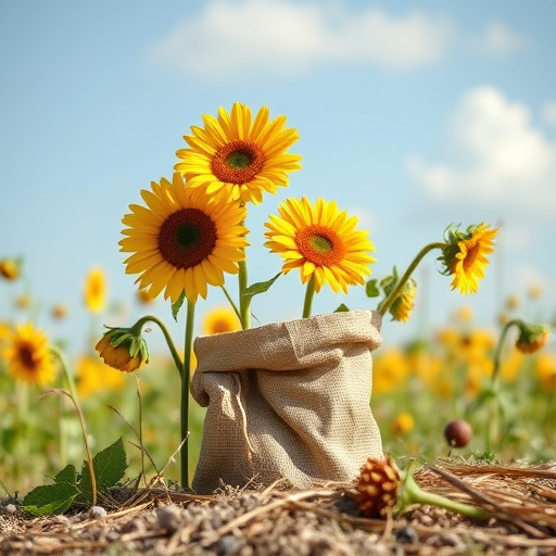 sunflower hearts in paper sack