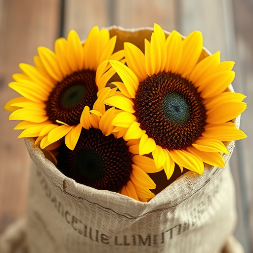 sunflower hearts in paper sack