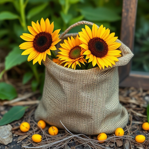 sunflower hearts in paper sack
