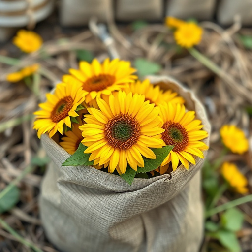 sunflower hearts in paper sack