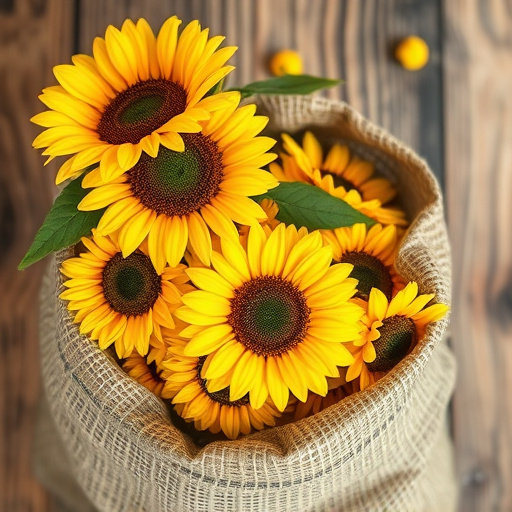 sunflower hearts in paper sack