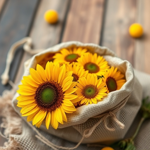 sunflower hearts in paper sack