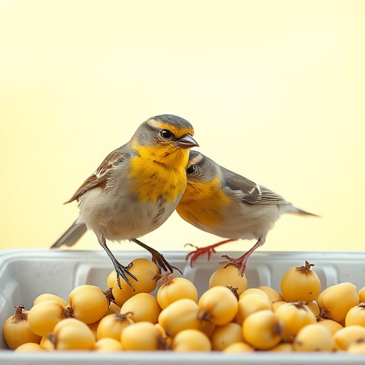 Tits feeding from tray of sunflower hearts