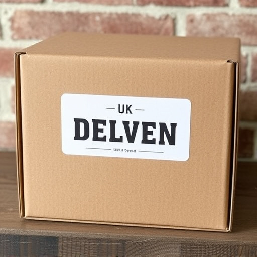 UK delivery box with bird seed label