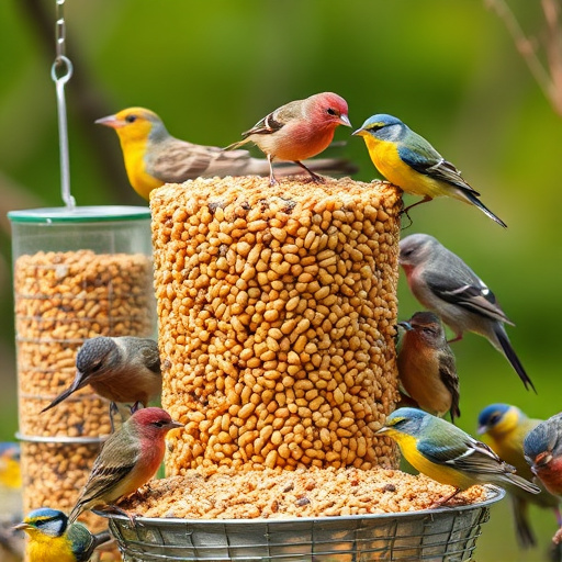 Variety of bird feed on website
