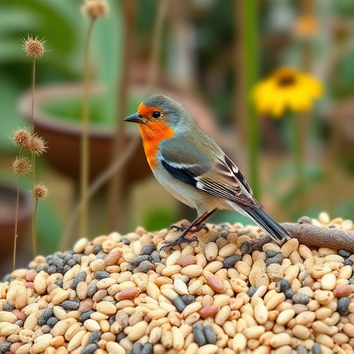 Variety of seeds for small garden birds