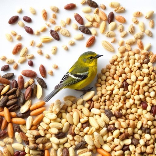 Variety of seeds suitable for UK birds