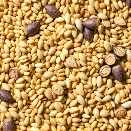 Variety of seeds suitable for UK birds