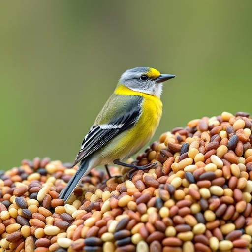 Variety of seeds suitable for UK birds
