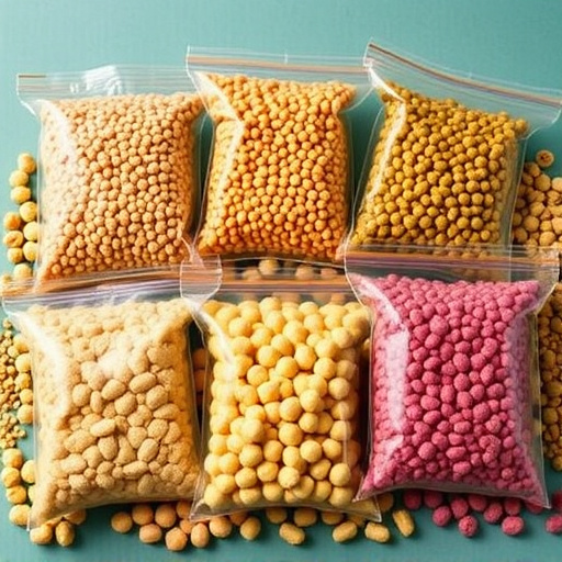 Variety of suet pellet flavours displayed