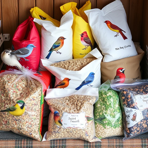 Variety of wild bird seed bags